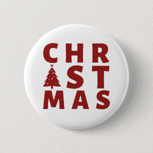 BADGE ROND 5 CM NOËL