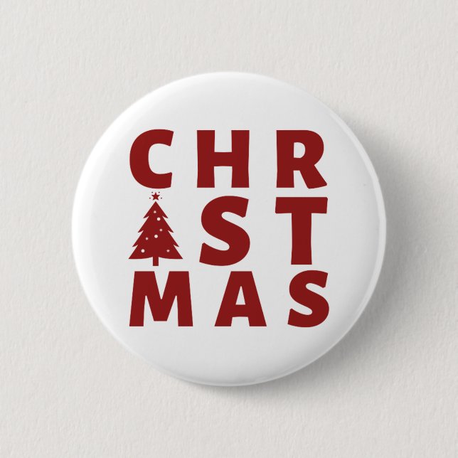 BADGE ROND 5 CM NOËL (Devant)