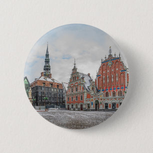 Badge Rond 5 Cm Noël à Riga Lettonie