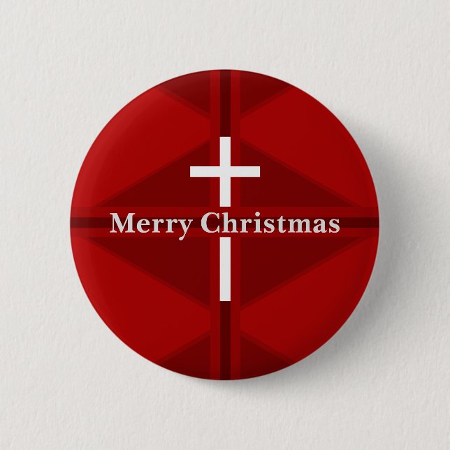 Badge Rond 5 Cm Noël de la Croix-Rouge (Devant)