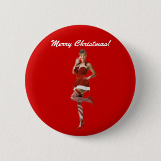 Badge Rond 5 Cm Noël de Palin (T-shirt, cartes de Noël, boutons)