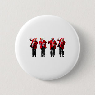 Badge Rond 5 Cm Noël Donald Trump Président 2024 Dancing Funn