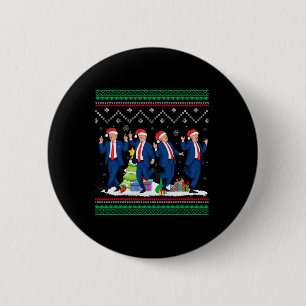 Badge Rond 5 Cm Noël Donald Trump Président 2024 Dancing Funn
