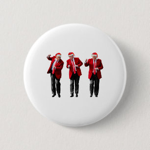 Badge Rond 5 Cm Noël Donald Trump Président 2024 Dancing Funn