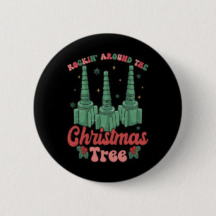 Badge Rond 5 Cm Noël drôle infirmière thérapeute respiratoire Noël