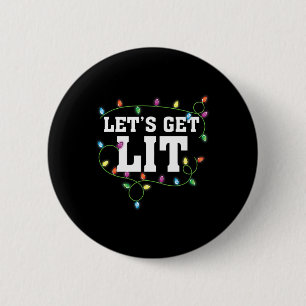 Badge Rond 5 Cm Noël Drôle Mignonne Faisons Lit Noël