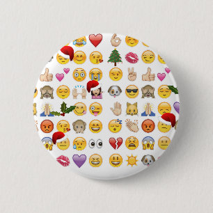 Badge Rond 5 Cm noël emojis