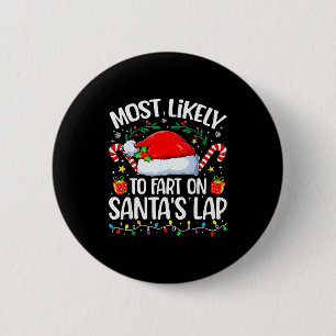 Badge Rond 5 Cm Noël en famille le plus susceptible de péter sur l