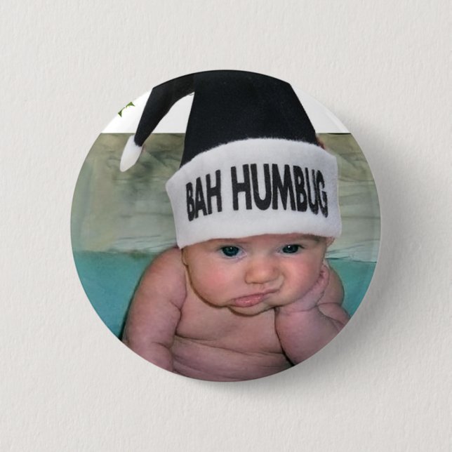 Badge Rond 5 Cm Noël fumiste de Bah suce ! ! (Devant)