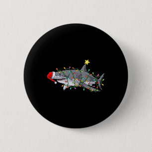 Badge Rond 5 Cm Noël Graphique de Noël Requins amusants requins No