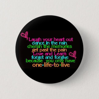Badge Rond 5 Cm Noir mignon de bouton de citation