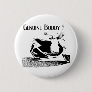Badge Rond 5 Cm Noir véritable d'ami