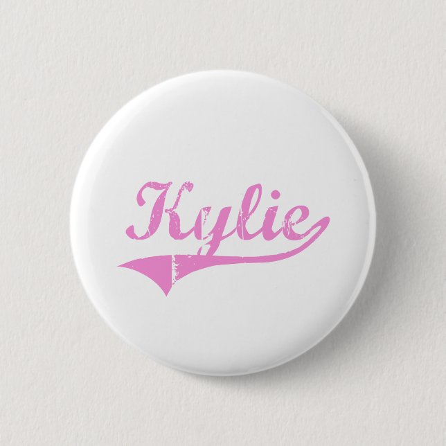 Badge Rond 5 Cm Nom classique de style de Kylie (Devant)