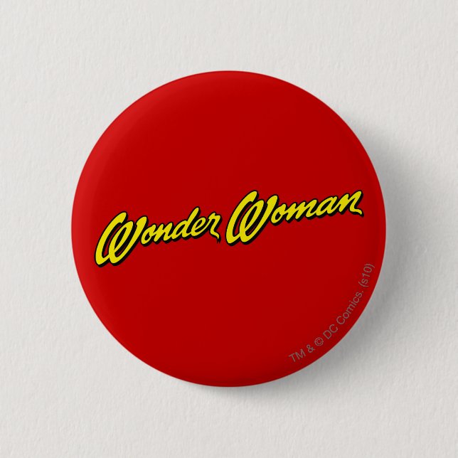 Badge Rond 5 Cm Nom de la femme Wonder (Devant)