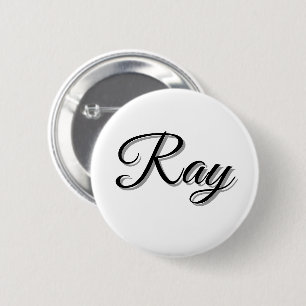 Badge Rond 5 Cm Nom de Ray Mens,