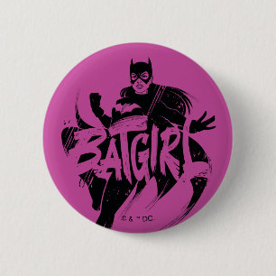 Badge Rond 5 Cm Nom du pinceau Batgirl Ink