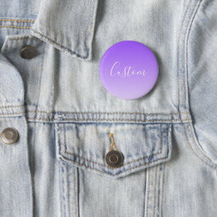 Badge Rond 5 Cm Nom du script curatif et Ombre violet clair modifi