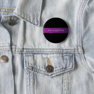Badge Rond 5 Cm Nom élégant et montant initial/s