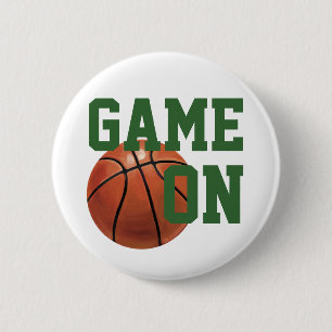 Badge Rond 5 Cm Nom et numéro de l'équipe de basket-ball