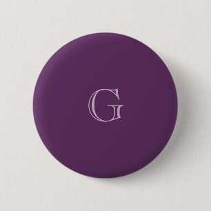 Badge Rond 5 Cm Nom personnalisé de l'Arrière - plan Lilac violet 