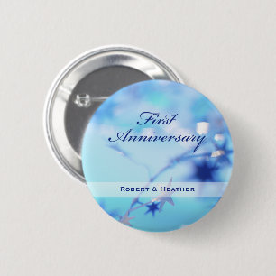 Badge Rond 5 Cm Nom personnalisé, Étincelle du premier Mariage