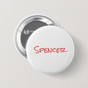 Badge Rond 5 Cm Nom personnalisé minimaliste monogramme 