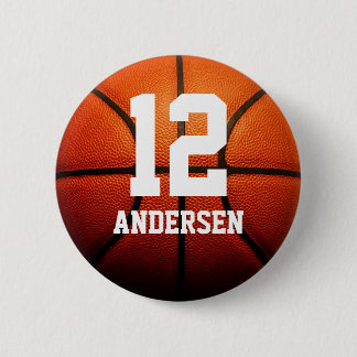 Badge Rond 5 Cm Nombres faits sur commande de basket-ball