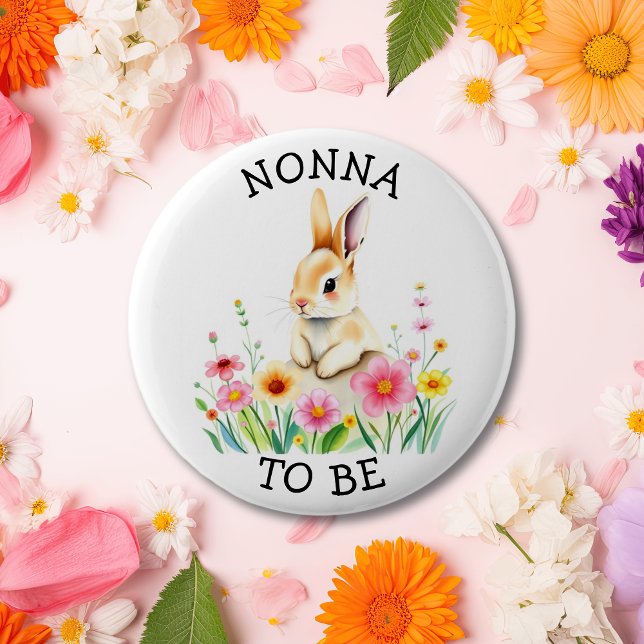 Badge Rond 5 Cm Non à | Baby shower à thème Woodland (Créateur téléchargé)