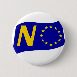 Badge Rond 5 Cm Non à l'Union européenne