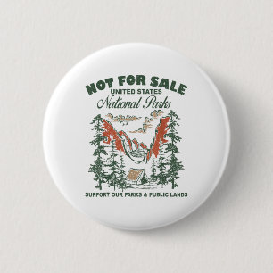 Badge Rond 5 Cm Non À Vendre Parcs Nationaux Soutien Nos Parcs &am