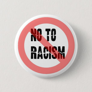 Badge Rond 5 Cm Non Au Racisme Slogan anti-racisme