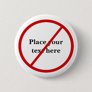 Badge Rond 5 Cm Non autorisé