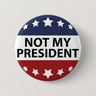 Badge Rond 5 Cm Non mon président