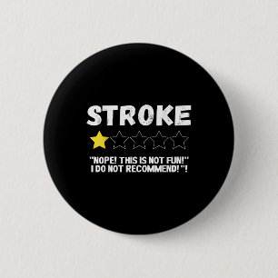Badge Rond 5 Cm Non Non Ce N'Est Pas Amusant Je Ne Recommande Pas!
