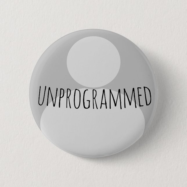 Badge Rond 5 Cm non programmé (Quaker) avec personne (Devant)