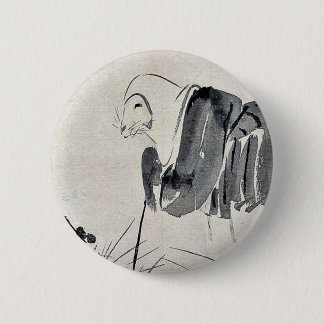 Badge Rond 5 Cm Nonne Ukiyoe de Fox
