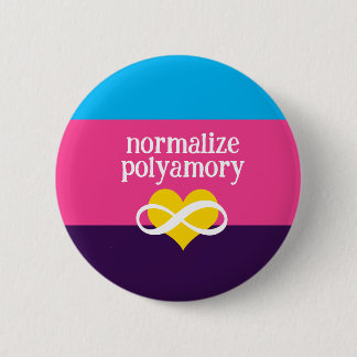 Badge Rond 5 Cm normaliser polyamory