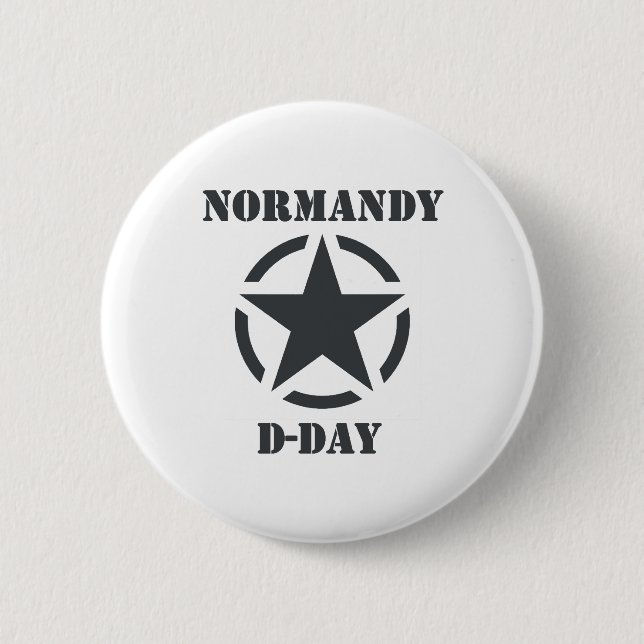 Badge Rond 5 Cm Normandy D-Day (Devant)