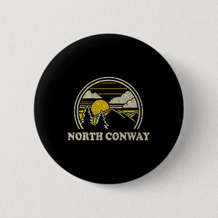 Badge Rond 5 Cm North Conway New Hampshire Nh T Shirt Vintage Rand