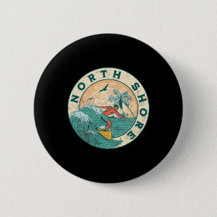 Badge Rond 5 Cm North Shore Hawaï