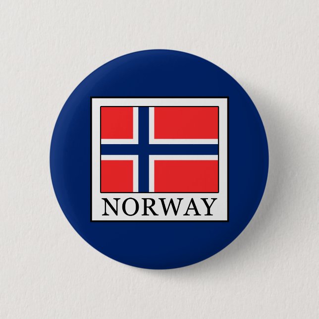 Badge Rond 5 Cm Norvège (Devant)