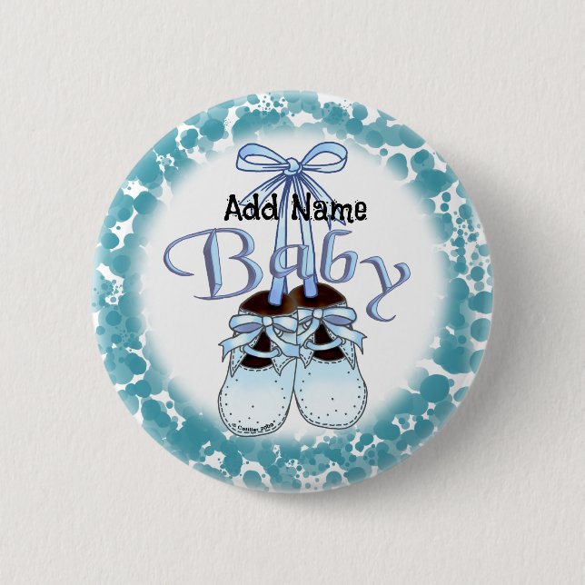 Badge Rond 5 Cm Nos chaussures pour bébés (Devant)