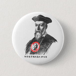 Badge Rond 5 Cm Nostradamus dit NOBAMA !