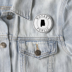 Badge Rond 5 Cm Notaire public de l'Alabama