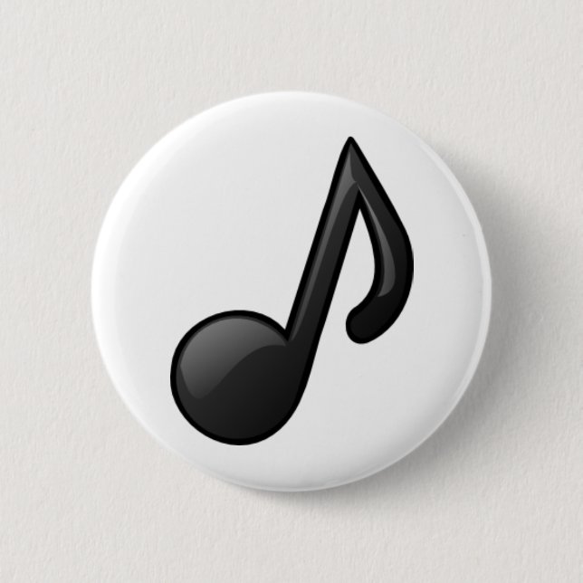 Badge Rond 5 Cm Note musicale (Devant)
