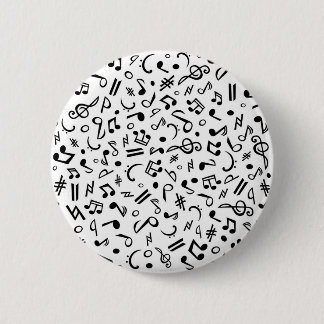 Badge Rond 5 Cm notes de musique