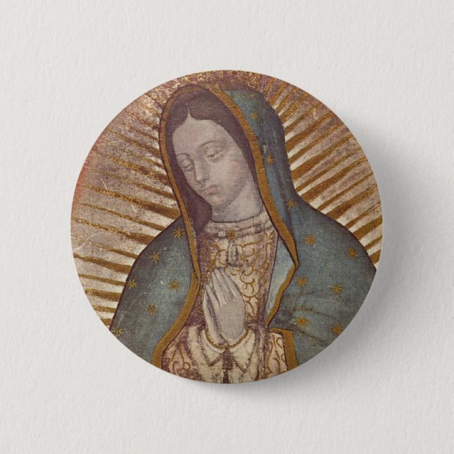 BADGE ROND 5 CM NOTRE DAME DE GUADALUPE (Devant)