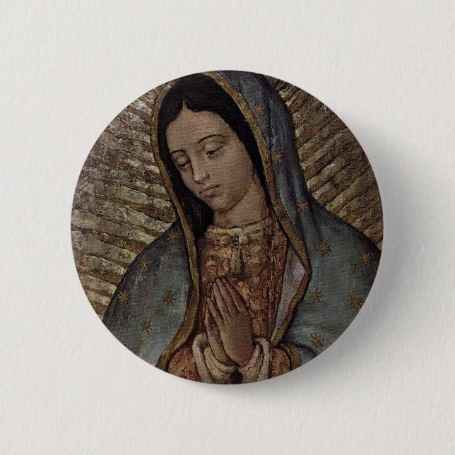 BADGE ROND 5 CM NOTRE DAME DE GUADALUPE (Devant)