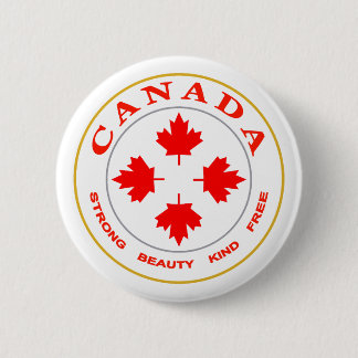Badge Rond 5 Cm Notre emblème du Canada
