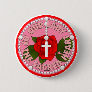Badge Rond 5 Cm Notre Madame du coeur sacré